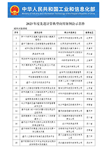工信部2023年先进计算典型应用单位